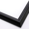 This classic, reverse scoop frame is solid wood, and painted a deep matte black.  A stepped outer edge defines the border of the frame.

1.25 " width: ideal for smaller artworks. This frame will beautifully border a renaissance or impressionism painting or giclee print.
