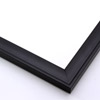 This matte black frame features a classic profile with a flat outer edge and shallow curve.  

1 " width: ideal for smaller artworks. Pair this simple frame with a bold oil painting or subtle watercolour, or border a black and white photograph for a modern look.