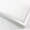 Tall, yet slim 7/16 " metal frame with a hooked profile. This moulding is white silver with a slight brushed texture. It reflects diluted light.

Nielsen n117-02 Profile