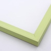 This playful, lime green frame features a flat outer edge, steep scoop profile and smooth matte finish.

1 " width: ideal for smaller artworks. The bright colour makes this frame a perfect choice for any hard-to-match paintings, photographs or giclee prints.  It is also the best choice for the nursery wall.